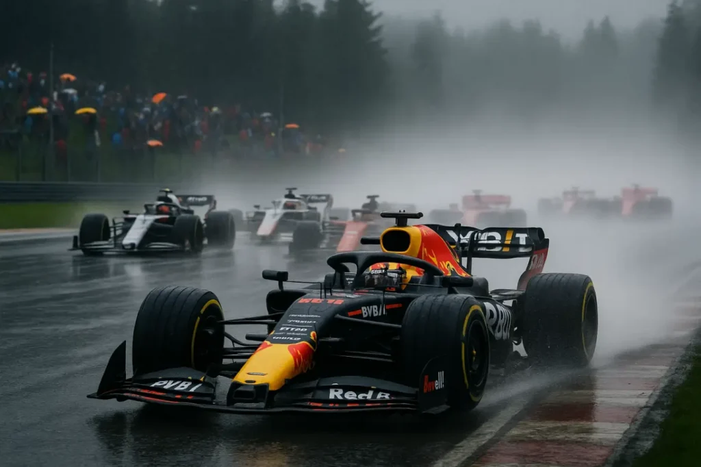 Гран-при Бельгии 2025: как Red Bull обыграла дождь и соперников